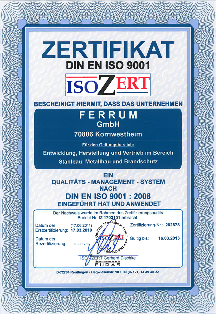 zertifikat din en iso 9001